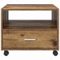 Preview: Couchtisch with Drawer Altholz 55 x 55 x 45 cm Holzwerkstoff