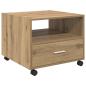 Preview: Couchtisch Eiche handwerklich 55 x 55 x 45 cm Holzwerkstoff