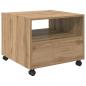 Preview: Couchtisch Eiche handwerklich 55 x 55 x 45 cm Holzwerkstoff