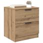 Preview: Nachttisch 2 pcs Eiche handwerklich 45 x 39 x 50 cm