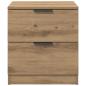 Preview: Nachttisch 2 pcs Eiche handwerklich 45 x 39 x 50 cm