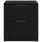Preview: Nachttisch 2 pcs Schwarze Eiche 45 x 39 x 50 cm Holzwerkstoff