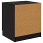 Preview: Nachttisch 2 pcs Schwarze Eiche 45 x 39 x 50 cm Holzwerkstoff