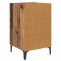Preview: Nachttisch mit Schubladen Altholz 40 x 40 x 66 cm Holzwerkstoff