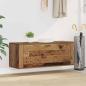 Preview: ARDEBO.de - Schuhschrank 100 x 35 x 38 cm Holzwerkstoff Altholz
