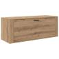 Preview: Schuhschrank Eiche handwerklich 100 x 35 x 38 cm Holzwerkstoff