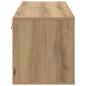 Preview: Schuhschrank Eiche handwerklich 100 x 35 x 38 cm Holzwerkstoff