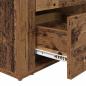 Preview: Nachttisch mit Schubladen Altholz 50 x 36 x 60 cm Holzwerkstoff
