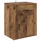 Preview: Nachttisch mit Schubladen Altholz 50 x 36 x 60 cm Holzwerkstoff