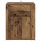 Preview: Nachttisch mit Schubladen Altholz 50 x 36 x 60 cm Holzwerkstoff