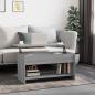 Preview: ARDEBO.de - Couchtisch Grau Sonoma 102x50x52,5 cm Holzwerkstoff