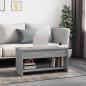 Preview: Couchtisch Grau Sonoma 102x50x52,5 cm Holzwerkstoff