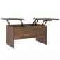 Preview: Couchtisch Räuchereiche 80x50x42,5 cm Holzwerkstoff