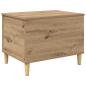 Preview: Nachttisch Eiche handwerklich 60 x 44.5 x 45 cm Holzwerkstoff