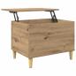 Preview: Nachttisch Eiche handwerklich 60 x 44.5 x 45 cm Holzwerkstoff