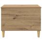 Preview: Nachttisch Eiche handwerklich 60 x 44.5 x 45 cm Holzwerkstoff