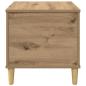 Preview: Nachttisch Eiche handwerklich 60 x 44.5 x 45 cm Holzwerkstoff