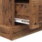 Preview: Nachttisch mit Schubladen Altholz 43 x 36 x 60 cm Holzwerkstoff