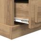 Preview: Nachttisch 2 pcs Eiche handwerklich 43 x 36 x 60 cm