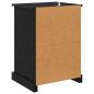 Preview: Nachttisch 2 pcs Schwarze Eiche 43 x 36 x 60 cm Holzwerkstoff