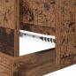 Preview: Nachttisch mit Schubladen Altholz 50 x 50 x 60 cm Holzwerkstoff