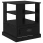 Preview: Nachttisch Schwarze Eiche 50 x 50 x 60 cm Holzwerkstoff