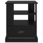 Preview: Nachttisch Schwarze Eiche 50 x 50 x 60 cm Holzwerkstoff