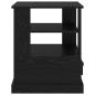 Preview: Nachttisch Schwarze Eiche 50 x 50 x 60 cm Holzwerkstoff