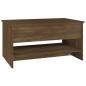 Preview: Couchtisch Braun Eichen-Optik 80x50x40 cm Holzwerkstoff