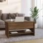 Preview: Couchtisch Braun Eichen-Optik 80x50x40 cm Holzwerkstoff