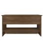 Preview: Couchtisch Braun Eichen-Optik 80x50x40 cm Holzwerkstoff