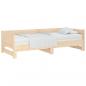 Preview: Ausziehbares Tagesbett Massivholz Kiefer 2x(80x200) cm