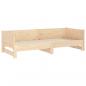 Preview: Ausziehbares Tagesbett Massivholz Kiefer 2x(80x200) cm