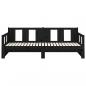 Preview: Tagesbett Ausziehbar Schwarz Massivholz Kiefer 2x(90x190) cm