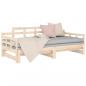 Preview: Tagesbett Ausziehbar Massivholz Kiefer 2x(90x190) cm