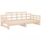 Preview: Tagesbett Ausziehbar Massivholz Kiefer 2x(90x190) cm