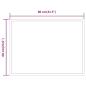 Preview: LED-Badspiegel 80x60 cm