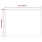 Preview: LED-Badspiegel 80x60 cm
