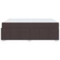 Preview: Bettgestell mit Matratze Dunkelbraun 160 x 200 cm Stoff