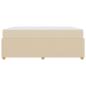 Preview: Bettgestell mit Matratze mit Matratze Creme 180 x 200 cm Stoff
