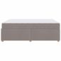 Preview: Bettgestell mit Matratze Taupe 160 x 200 cm Stoff