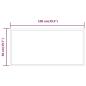 Preview: LED-Badspiegel 50x100 cm