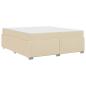 Preview: Bettgestell Creme 180 x 200 cm Stoff