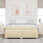 Preview: Bettgestell Creme 180 x 200 cm Stoff