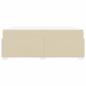 Preview: Bettgestell Creme 180 x 200 cm Stoff