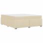 Preview: Bettgestell Creme 180 x 200 cm Stoff