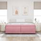 Preview: Bettgestell mit Matratze Rosa 200 x 200 cm Samt