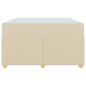 Preview: Bettgestell mit Matratze mit Matratze Creme 120 x 200 cm Stoff