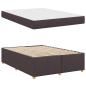 Preview: Bettgestell mit Matratze Dunkelbraun 140 x 200 cm Stoff