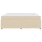 Preview: Bettgestell mit Matratze Creme 180 x 200 cm Stoff